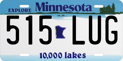 MN license plate 515LUG