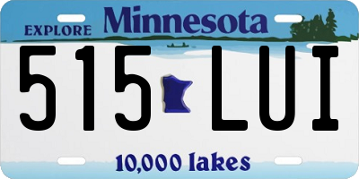 MN license plate 515LUI