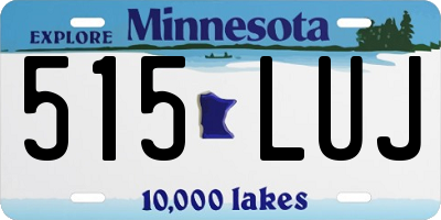 MN license plate 515LUJ