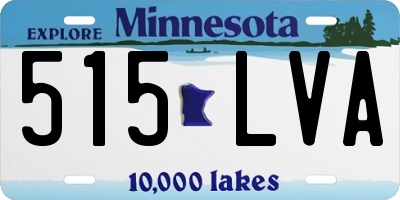 MN license plate 515LVA