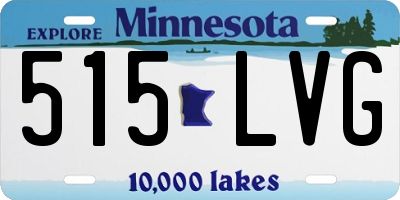 MN license plate 515LVG