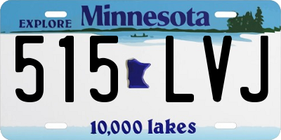 MN license plate 515LVJ