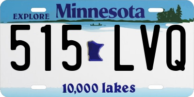 MN license plate 515LVQ