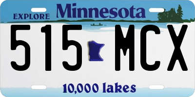 MN license plate 515MCX