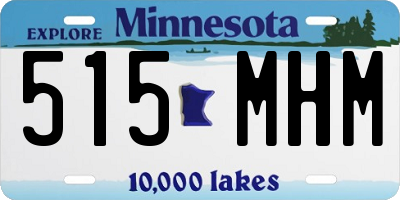 MN license plate 515MHM