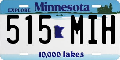 MN license plate 515MIH
