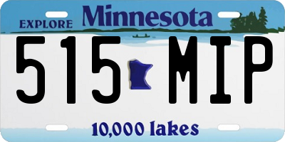 MN license plate 515MIP