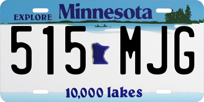MN license plate 515MJG