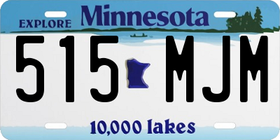 MN license plate 515MJM