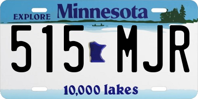 MN license plate 515MJR