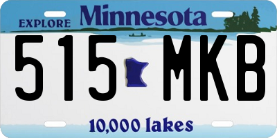 MN license plate 515MKB