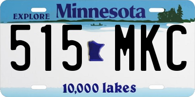 MN license plate 515MKC