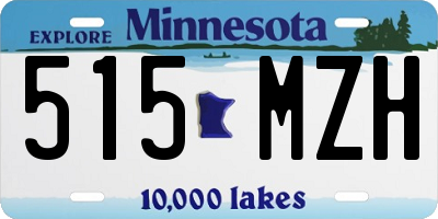 MN license plate 515MZH