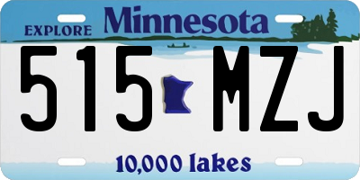 MN license plate 515MZJ