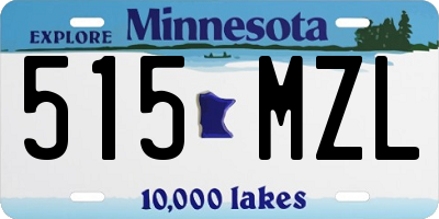 MN license plate 515MZL
