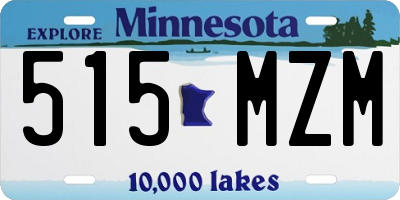 MN license plate 515MZM