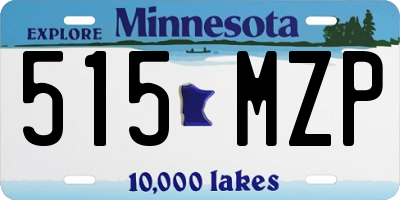 MN license plate 515MZP