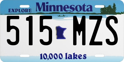 MN license plate 515MZS