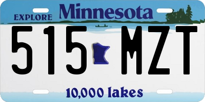 MN license plate 515MZT