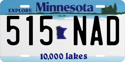 MN license plate 515NAD