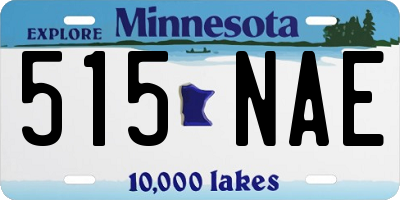 MN license plate 515NAE