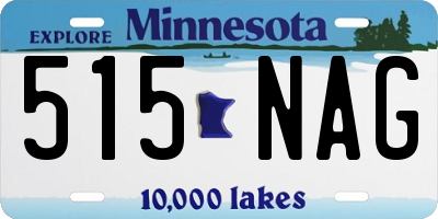 MN license plate 515NAG