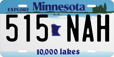 MN license plate 515NAH