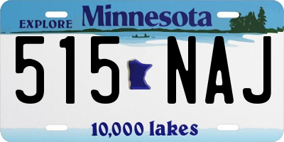 MN license plate 515NAJ