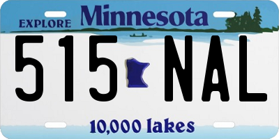 MN license plate 515NAL