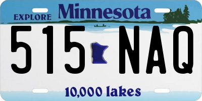 MN license plate 515NAQ