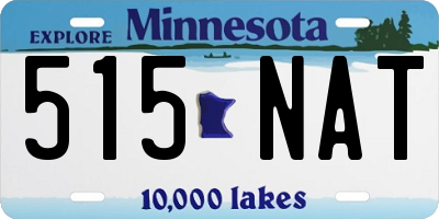 MN license plate 515NAT