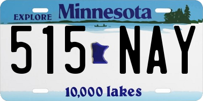 MN license plate 515NAY
