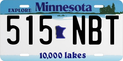 MN license plate 515NBT
