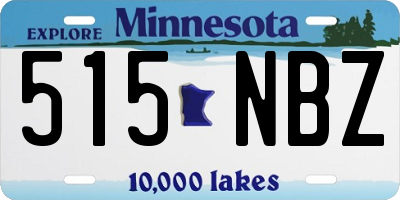 MN license plate 515NBZ