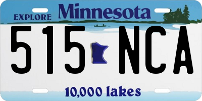 MN license plate 515NCA