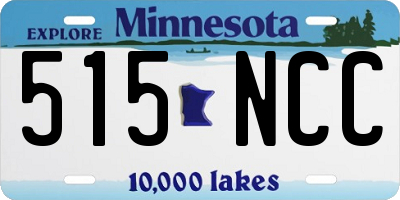 MN license plate 515NCC