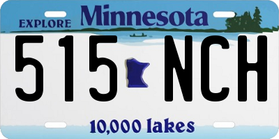 MN license plate 515NCH