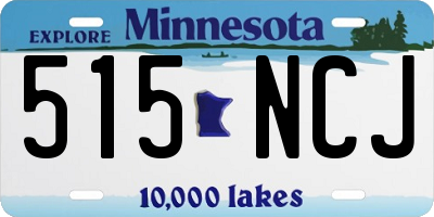 MN license plate 515NCJ