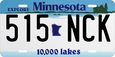 MN license plate 515NCK