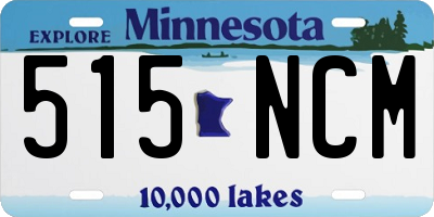 MN license plate 515NCM