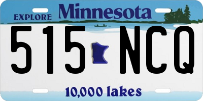 MN license plate 515NCQ