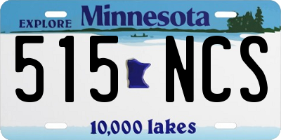 MN license plate 515NCS