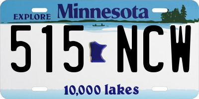 MN license plate 515NCW