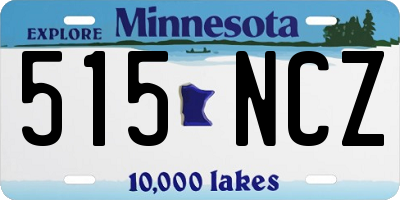 MN license plate 515NCZ