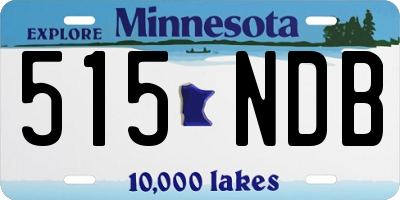MN license plate 515NDB