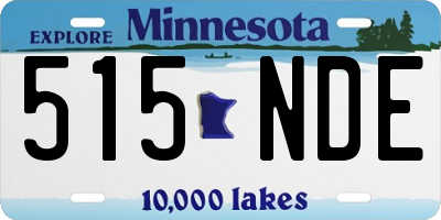 MN license plate 515NDE