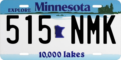 MN license plate 515NMK