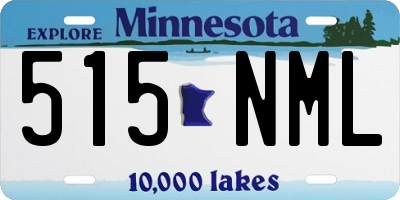 MN license plate 515NML