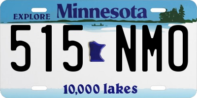 MN license plate 515NMO