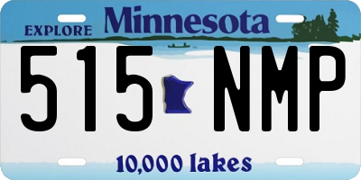 MN license plate 515NMP